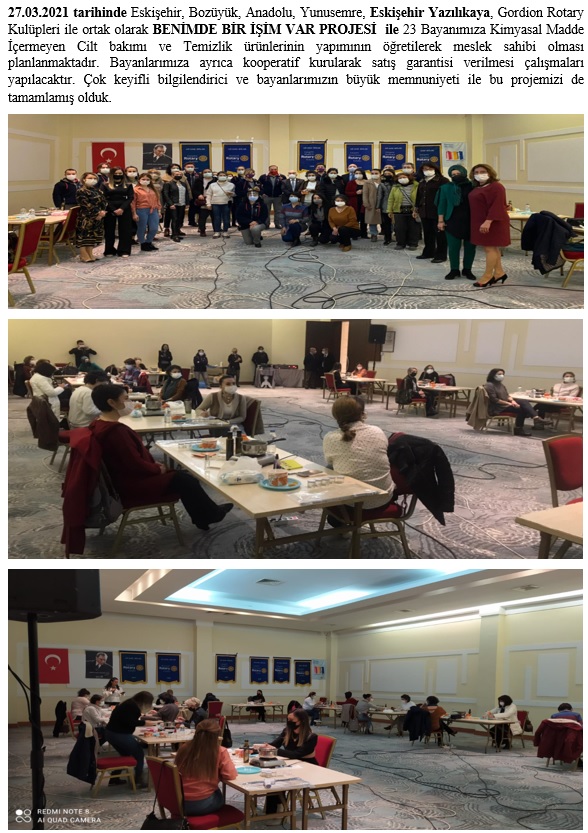 Eskişehir Anadolu Rotary Kulübü Benimde Bir İşim var