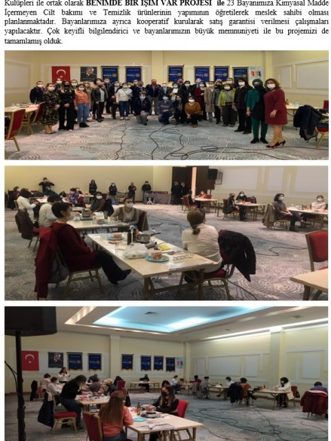 Eskişehir Anadolu Rotary Kulübü Benimde Bir İşim var