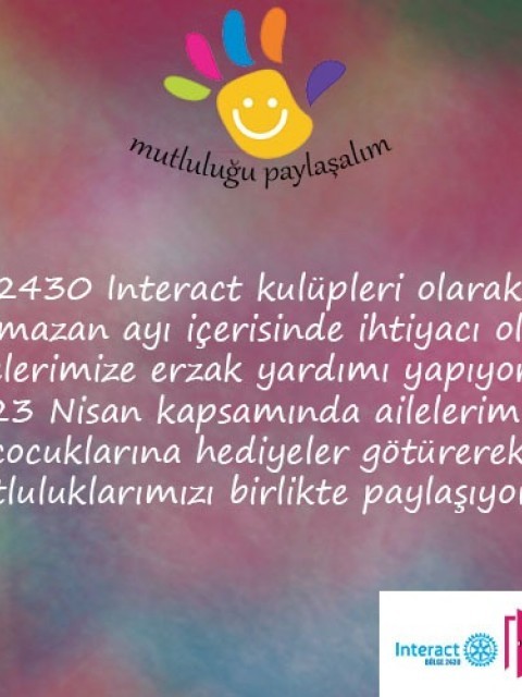 SİLİFKE İNTERACT KULÜBÜ MUTLULUĞU PAYLAŞALIM