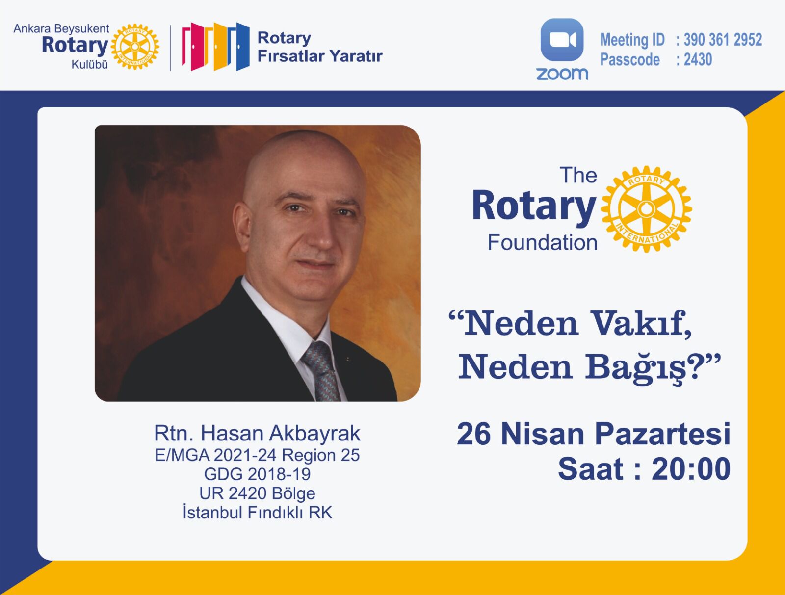 Ankara Beysukent Rotary Kulübü - Neden Vakıf Neden Bağış?