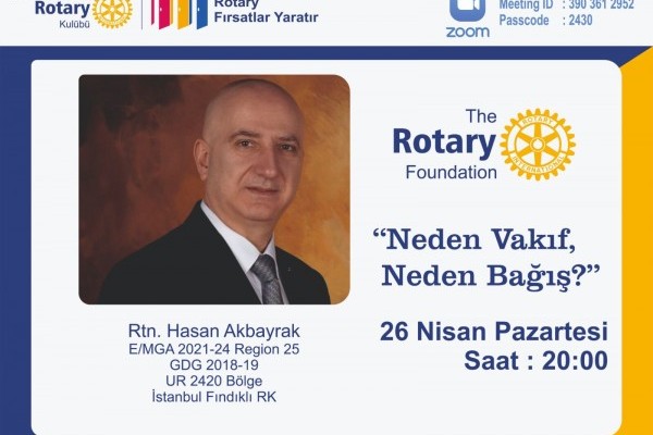 Ankara Beysukent Rotary Kulübü - Neden Vakıf Neden Bağış?