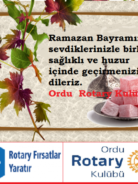 TÜM DOSTLARIMIZIN RAMAZAN BAYRAMINI KUTLARIZ.