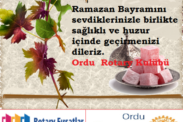 TÜM DOSTLARIMIZIN RAMAZAN BAYRAMINI KUTLARIZ.