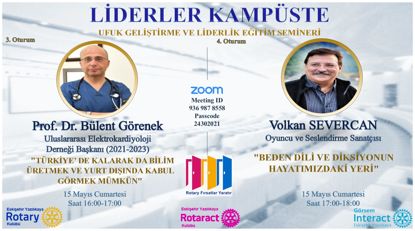 Yazılıkaya Rotary Kulübü/2. gün seminer ilanı