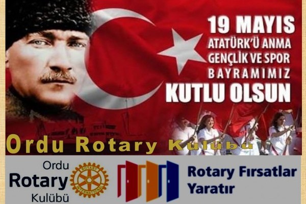 19 Mayıs Atatürk'ü Anma Gençlik ve Spor Bayramımız kutlu olsun.
