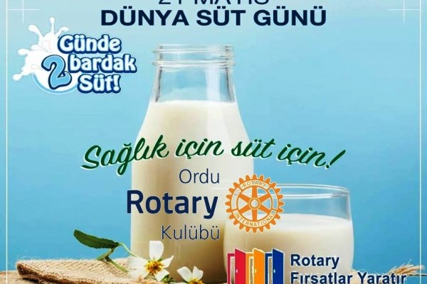 21 MAYIS DÜNYA SÜT GÜNÜ. GÜNDE 2 BARDAK SÜT....