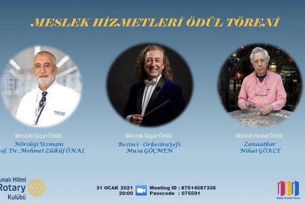 Ankara Tunalı Hilmi RK Meslek Hizmetleri Ödülleri