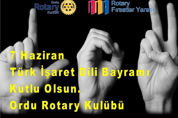7 Haziran Türk İşaret Dili Bayramı kutlu olsun.