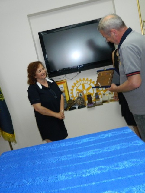 ORDU ROTARY KULÜBÜ TEŞEKKÜR PLAKETİ TAKDİM ETTİ.