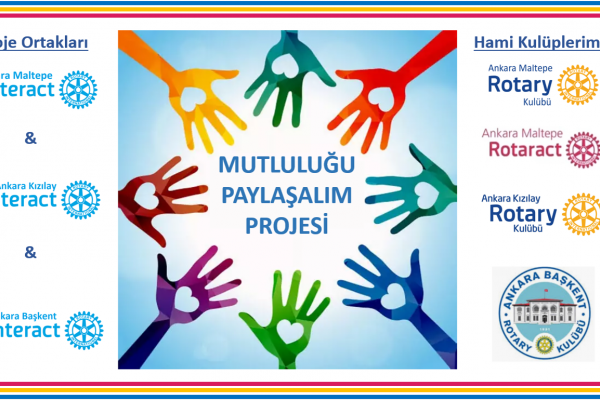 Ankara Maltepe Rotary Kulübü ınteract ortak projesi « Mutluluğu Paylaşalım»