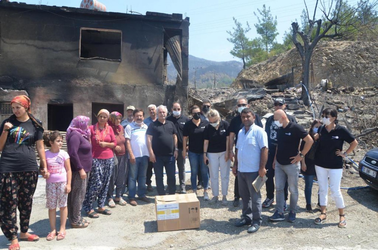 Güney Rotary Yangından Etkilenen Kozan Dağ Köylerinde 