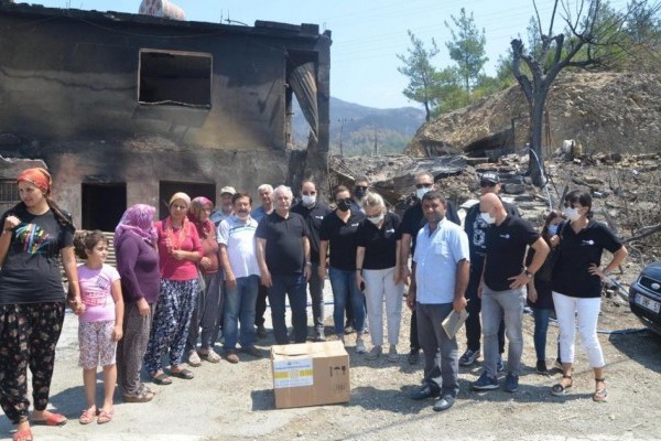 Güney Rotary Yangından Etkilenen Kozan Dağ Köylerinde 
