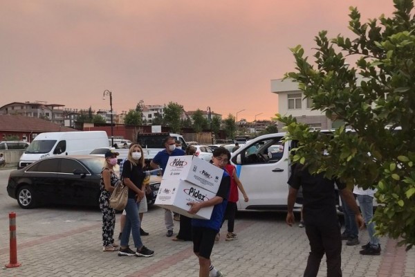 Perge, Aspendos, Falez ve Lara Rotary Kulüpleri  Manavgat Orman Yangını Desteği