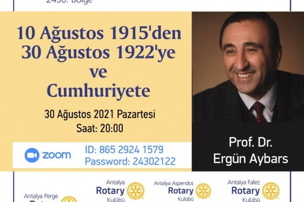 Perge Rotary 30 Ağustos Zafer Bayramı Antalya Intercity Toplantısı