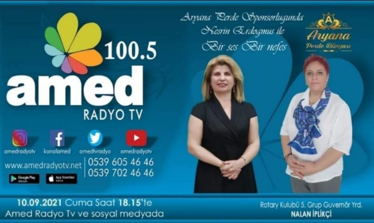 AMED TV'de Diyarbakır Rotary Kulübü Programı