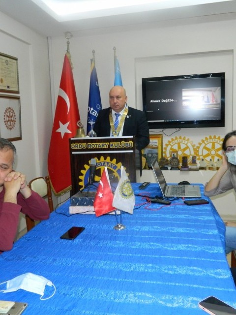 Ordu Rotary Kulübünün konuğu Ordu Rotaract Kulübü üyesi Rtc. Tugay Yılmaz oldu.