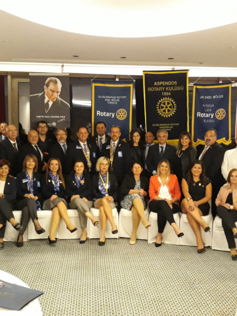 Aspendos Rotary Kulübü Guvernör Ziyareti ve Yeni Üye Alım Töreni