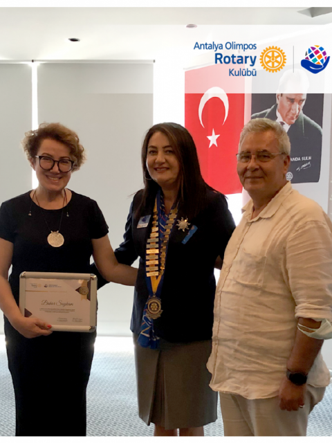 Antalya Olimpos Rotary Kulübü | "Aile Düzenimiz içinde yerimiz nedir ? Bunun Mutluluğumuz Üzerindeki Yüklerine Bakış /Bahar Soykam" Kulüp Toplantısı