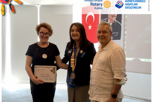 Antalya Olimpos Rotary Kulübü | "Aile Düzenimiz içinde yerimiz nedir ? Bunun Mutluluğumuz Üzerindeki Yüklerine Bakış /Bahar Soykam" Kulüp Toplantısı