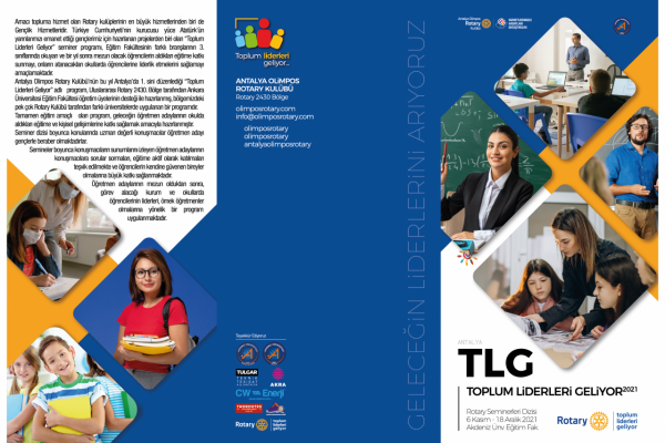 Antalya Olimpos Rotary Kulübü | "TLG | Toplum Liderleri Geliyor 2021 Antalya" Başlıyor...