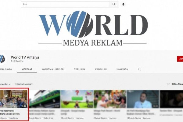 Antalya Olimpos Rotary Kulübü | WORLD TV / "İşverenler ile Engelleri Aşıyoruz" TV Programı