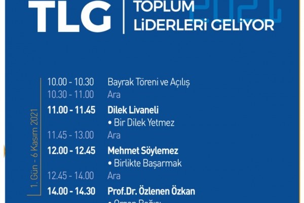 Antalya Olimpos Rotary Kulübü | "TLG | Toplum Liderleri Geliyor 2021 Antalya" 1. Gün 6 Kasım 2021