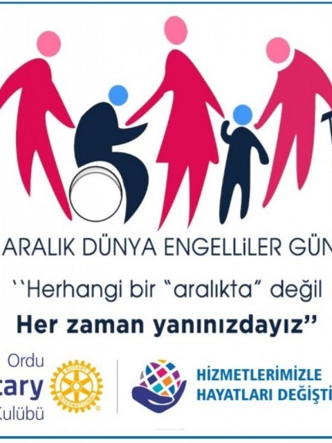 3 Aralık Dünya Engelliler Gününü Kutlarız.