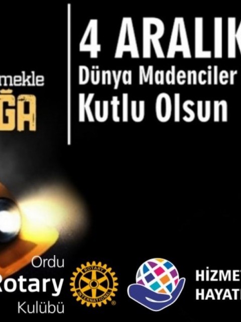 4 Aralık Dünya Madenciler Gününü Kutlarız. 