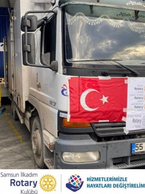 İlkadım Rotary Kulübü proje 1:  Sel felaketine destek