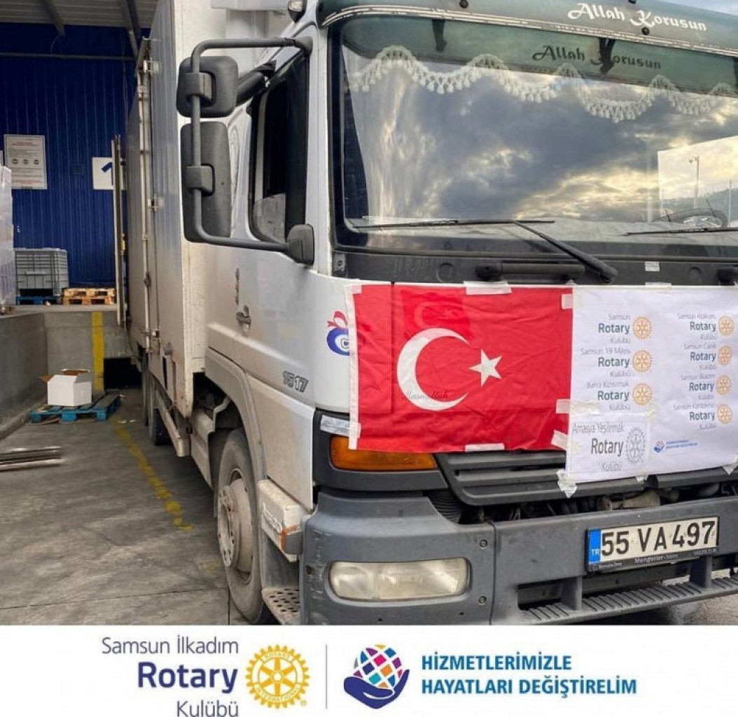 İlkadım Rotary Kulübü proje 1:  Sel felaketine destek