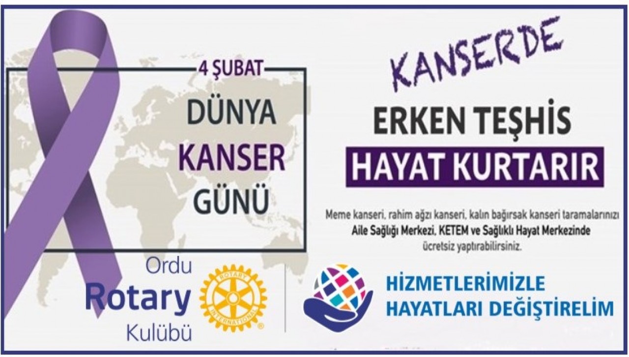 KANSERDE ERKEN TEŞHİS HAYAT KURTARIR