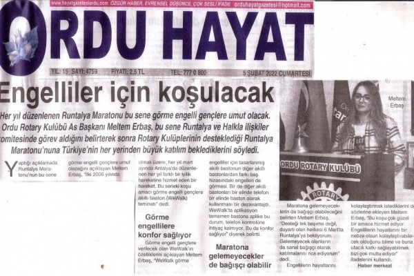 Her yıl düzenlenen Runtalya Maratonu bu sene görme engelli gençlere umut olacak.