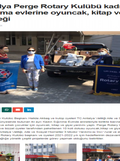 PERGE ROTARY KULUBÜ PROJELERİ BASINDA