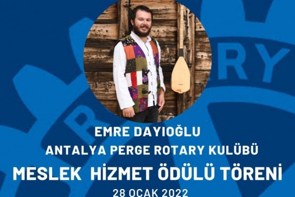 PERGE ROTARY MESLEK HİZMET ÖDÜLÜ TÖRENİ