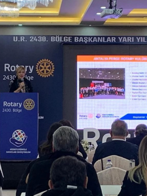 PERGE ROTARY KULUBÜ BAŞKANLAR YARI YIL TOPLANTISI KATILIMI