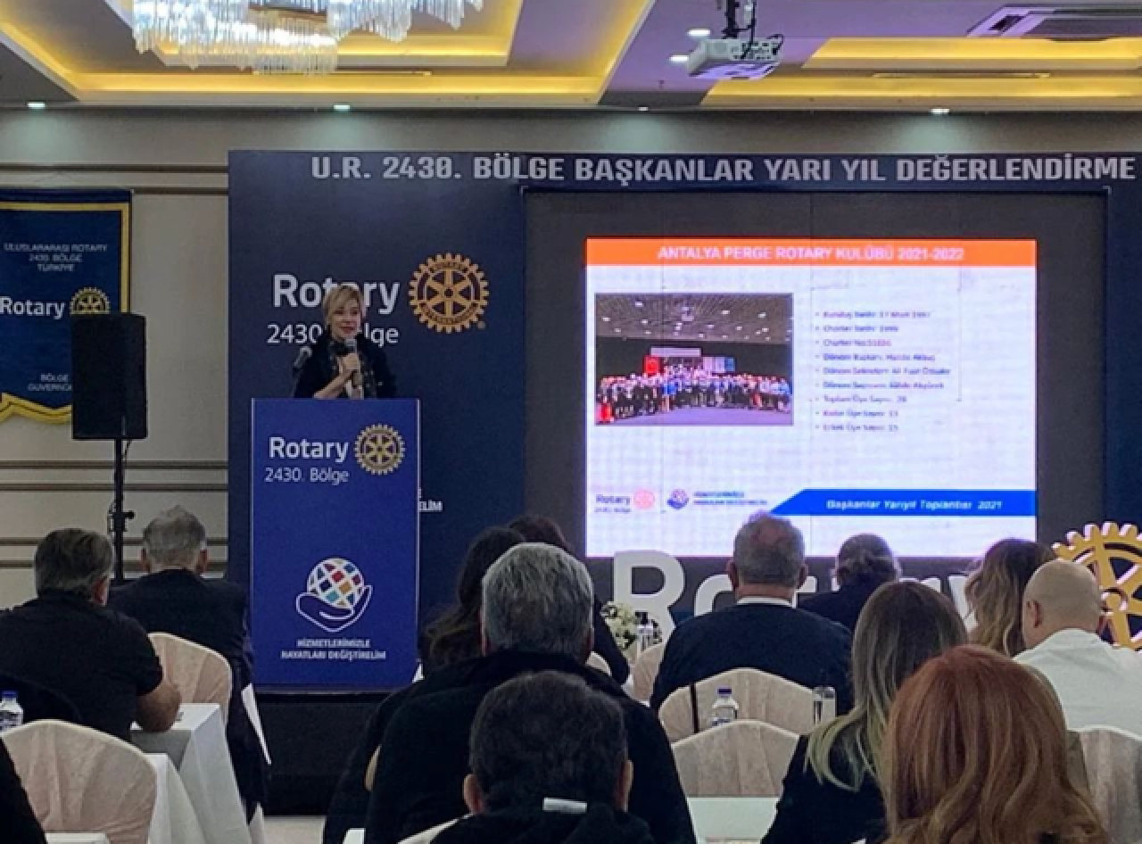 PERGE ROTARY KULUBÜ BAŞKANLAR YARI YIL TOPLANTISI KATILIMI