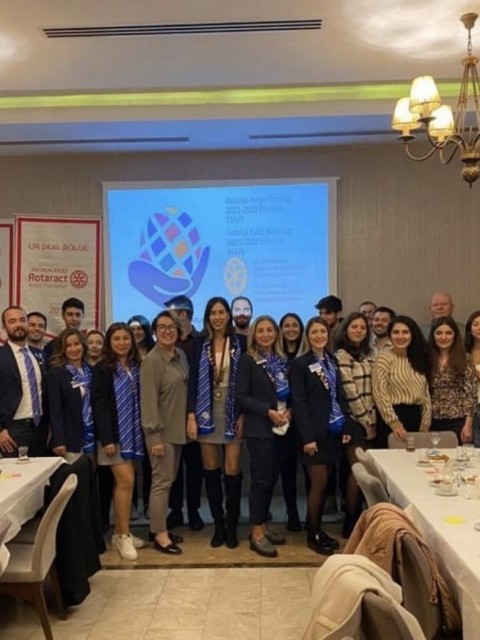 PERGE ROTARY KULÜBÜ, PERGE VE FALEZ ROTARACT KULÜPLERİ TOPLANTISINDA