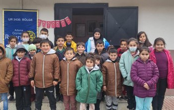 Adana Güney Rotary  Adana Camuzcu İlköğretim okuluna ATO İle ortak 