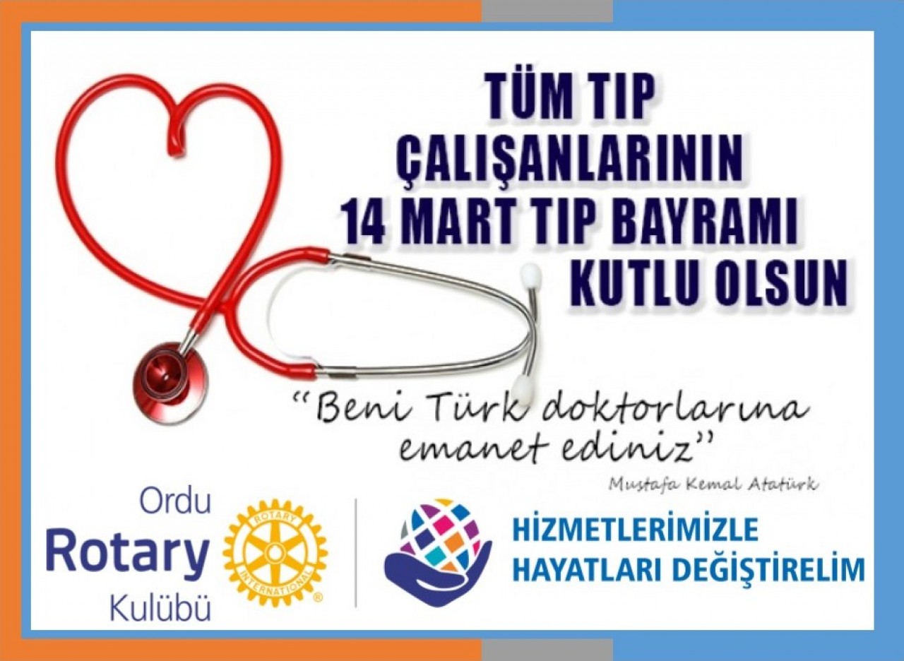 Ömrünü insanlığa adamış doktorlarımız başta olmak üzere tüm sağlık çalışanlarına minnettarız. İyi ki varsınız! 14 Mart Tıp Bayramınız kutlu olsun.