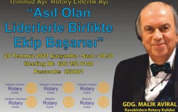 Eskişehir Gordion Rotary Kulübü ve Diğer Eskişehir Kulüpleri ile ortak zoom toplantısı