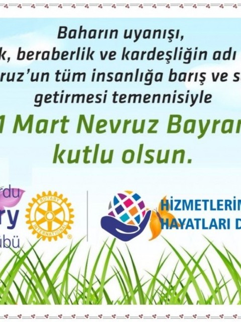 Baharın müjdeleyicisi olan Nevruz Bayramımız Kutlu Olsun.